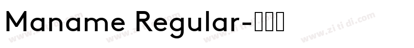 Maname Regular字体转换